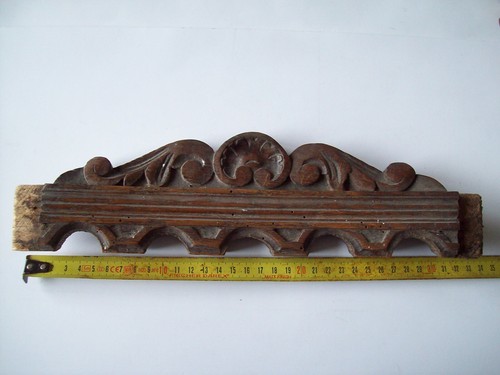 Ancien fronton bois - bois,