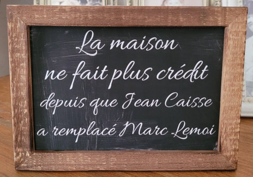 Cadre bois avec - avec, ardoise