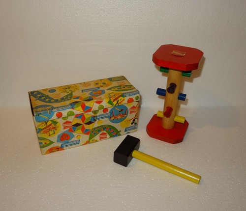 Jouet vintage bois original - en,
