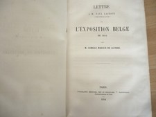 RARE PLAQUETTE 1854 LETTRE A