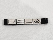 ANCIEN BRACELET ART DECO EMAILLE EN ARGENT TISSUS