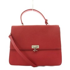agnes b Red Leather Shoulder