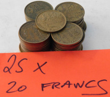 LOT 25 pièces MONNAIE