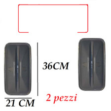 2 x Tasse rétroviseur noir