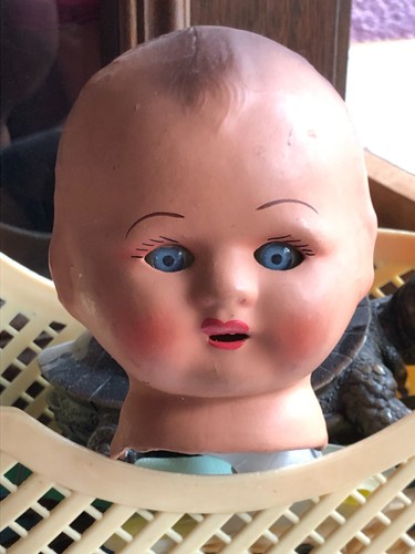 Petite tête poupon ancien - petite,