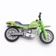 43613 Playmobil Moto Cross Verte 3698 3301 incomplète