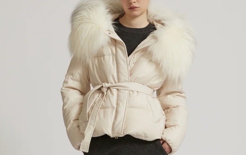 Yves salomon ivory white down - yves,