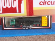 NEUF SEMI REMORQUE RENAULT GR350 CITERNE NOIRE 1/87ème HERPA réf 802204