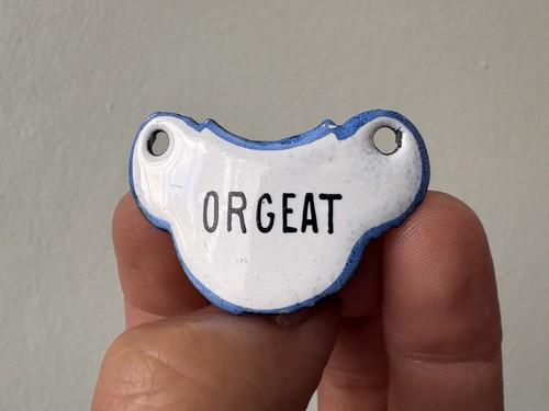 Orgeat ancienne plaque - .,