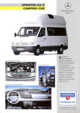 MERCEDES TRUCKS / PROSPECTUS / SPRINTER 312 D CAMPING-CAR WESTFALIA de 1995