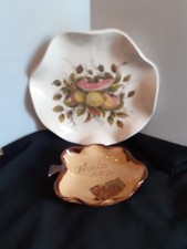 Ensemble de plats à fruits et fruits sec céramique craquelé d'art signé numéroté