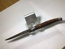 Ancien Grand Couteau De Collection Laguiole Lame Damas 256 Couches 