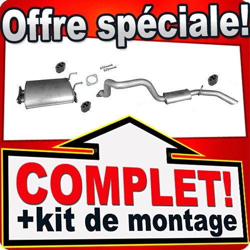Ligne pot échappement pour - pot,
