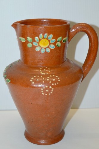 Ancien pichet broc terre - en,