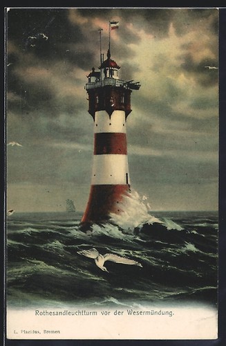 Phare sable rouge devant - rouge,