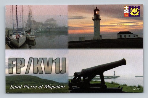 Ham radio qsl kv1j saint - fp/kv1j,