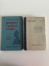 2 Anciens Livres Scolaire cours D’anglais 1932 Et 1962