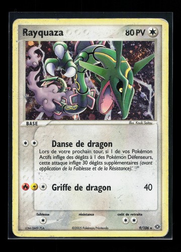 Carte pokémon rayquaza 106 - rayquaza, 9/106