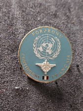 Insigne Pucelle Militaire Contingent Français de la Force Protection De L ONU