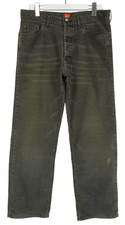 Hugo Boss Pantalon Homme W35 L30 Vieux Look Moustaches Délavé Droit Bouton Fly