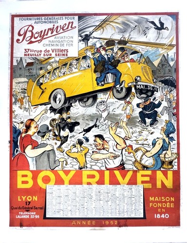 Affiche calendrier boyriven - affiche,