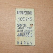 collection ticket ancien RATP