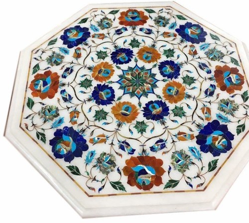 White marble table - table, top