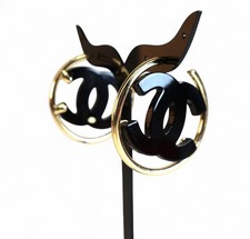 Boucles d'Oreilles créoles, Bijou promotionnel de parfumeur fantaisie Chanel