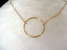 COLLIER PENDENTIF CERCLE - OR