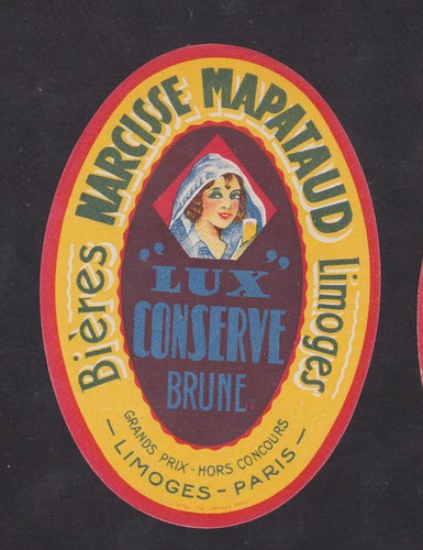 Ancienne étiquette alcool