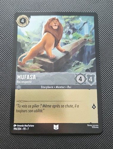 Mufasa 196 204 foil lorcana - mufasa,