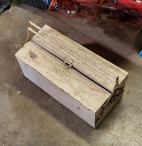 Boîte outils caisse - , vintage
