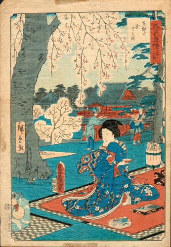 Estampe japonaise originale - estampe, de