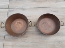 Lot x2 Bassines à confiture en cuivre années 70/80
