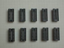 10 x support circuit intégré double lyre 18 points 7,62mm
