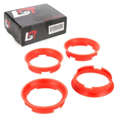 Centrage rouge jantes - 4x, en