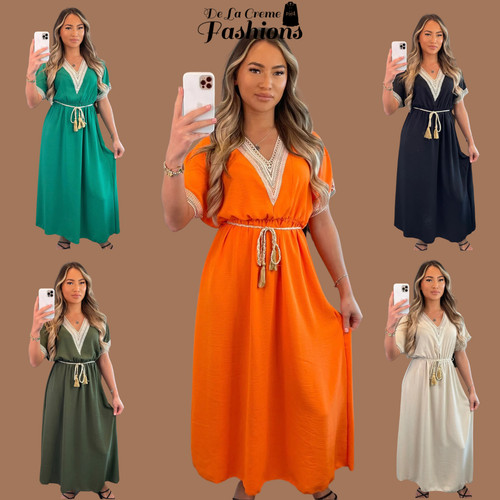 Robe maxi fines - fines, broderies