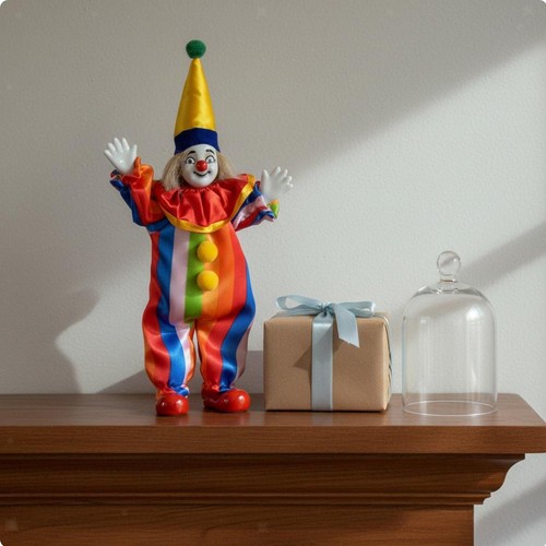 Poupée clown céramique - clown,