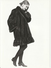 TIRAGE PHOTO	Argentique SPRUNG FOURRURES MODE 1990 PHOTO STUDIO 18X24CM