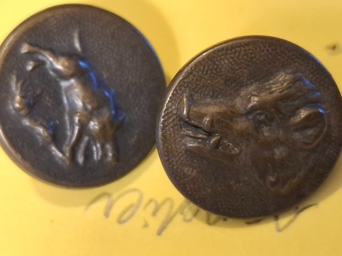 Lot boutons anciens chasse - lot,