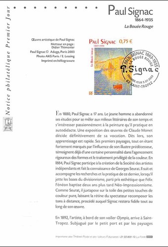 2003 notice philatélique - 2003,