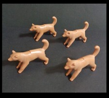 PLAYMOBIL ® Esquimaux: 4 Chiens de traîneaux - réf. 3465 / 3466 Vintage