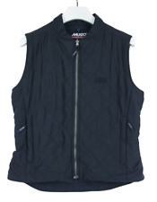 Musto Performance Gilet Femmes Ue 42 Léger Bleu Matelassé Fermeture Éclair Poche