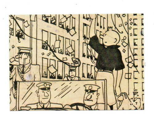Carte postale tintin - carte,