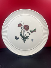 Plat à gâteau en faïence de