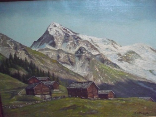 Beau vieux tableau - vieux, sur
