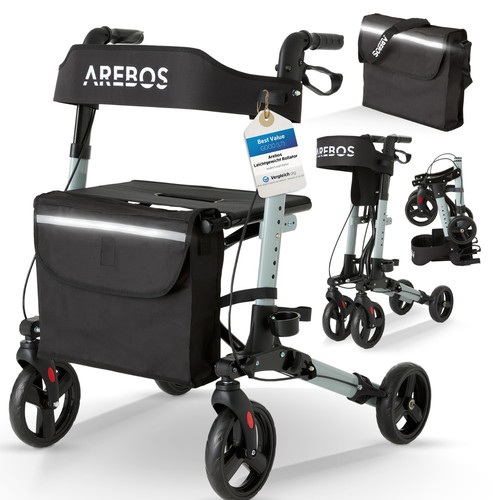 Arebos déambulateur pliable - arebos,