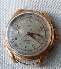 Montre Chronographe Suisse En Or Rose – 17 Rubis Marque Jean Pierre