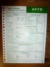 D65M - Fiche Technique Avto