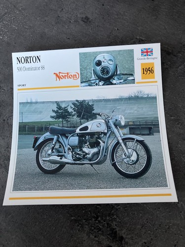 Carte fiche moto collection - carte,